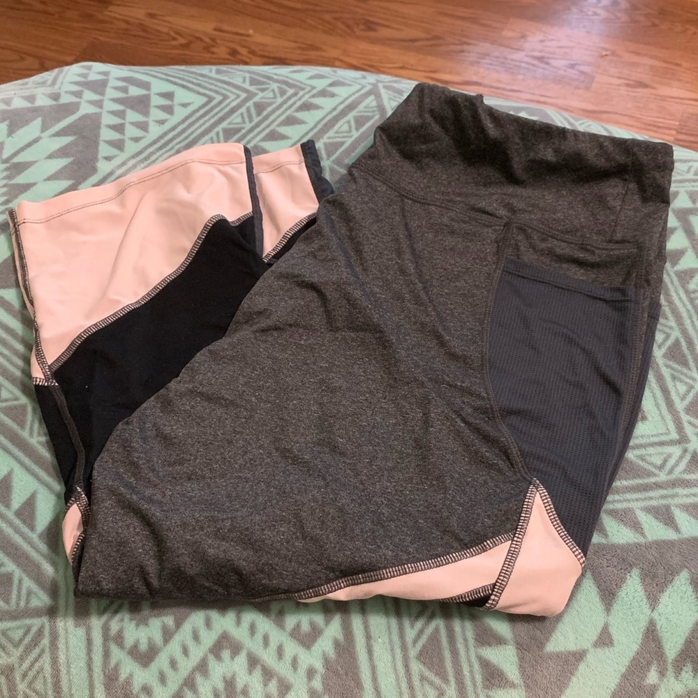 Pink and Grey Leggings
